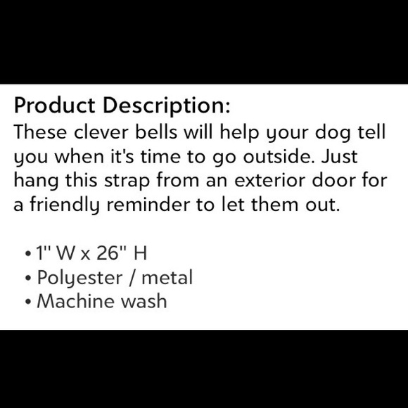 Daisy Print Ribbon Puppy Potty Training Bells - Picture 4 of 5